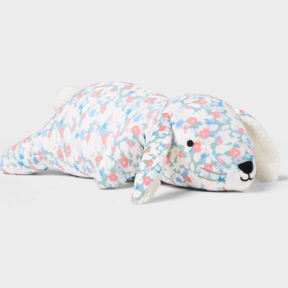 Pillowfort weight floral bunny plush NWT sensory